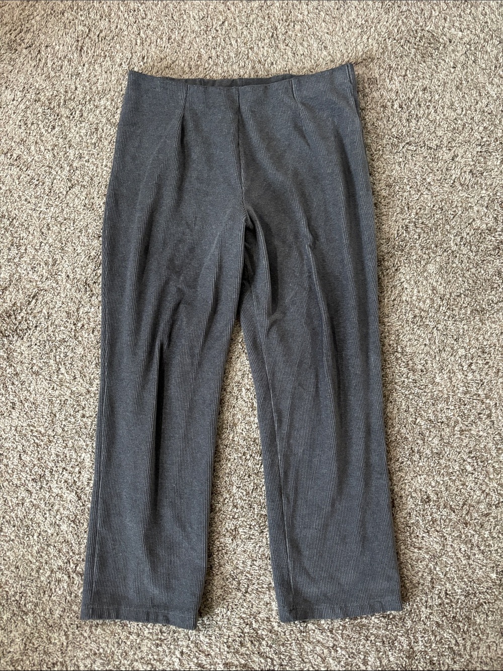L.L. Bean Charcoal Gray Knit petite Pants